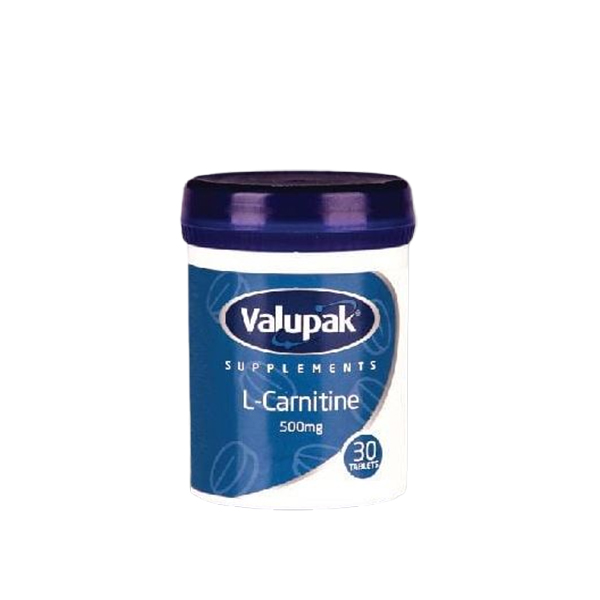 Valupak L-Carnitine 500MG 30 Tablets